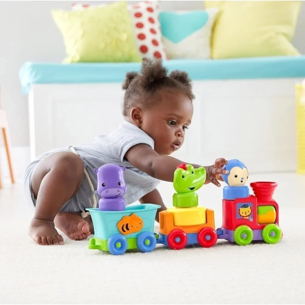 NEW Fisher-Price Silly Safari Rattle & Roll Animal Train